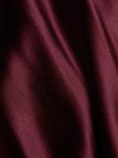 Heirlome Women's Ruth Silk Bias-Cut Long-Sleeve Gown - Burgundy | Thumbnail 7 Heirlome Women's Ruth Silk Bias-Cut Long-Sleeve Gown - Burgundy | Thumbnail 7