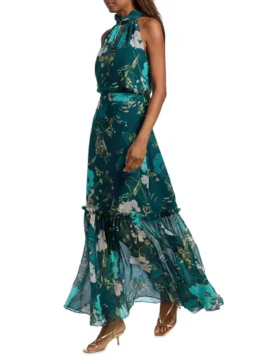FIGUE Women's Jordan Floral Maxi Skirt - Blooming Floral Peacock Blue - Size 14 | Thumbnail 2 FIGUE Women's Jordan Floral Maxi Skirt - Blooming Floral Peacock Blue - Size 14 | Thumbnail 2
