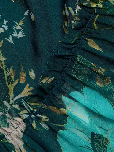 FIGUE Women's Jordan Floral Maxi Skirt - Blooming Floral Peacock Blue - Size 14 | Thumbnail 7 FIGUE Women's Jordan Floral Maxi Skirt - Blooming Floral Peacock Blue - Size 14 | Thumbnail 7