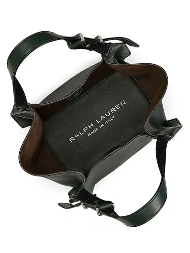 Ralph Lauren Collection Women's Small Logo Leather Tote Bag | Thumbnail 4