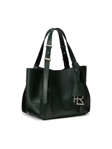 Ralph Lauren Collection Women's Small Logo Leather Tote Bag | Thumbnail 5