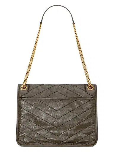 Saint Laurent Women's Niki Medium Shoulder Bag in Vintage Leather - Light Musk | Thumbnail 7 Saint Laurent Women's Niki Medium Shoulder Bag in Vintage Leather - Light Musk | Thumbnail 7