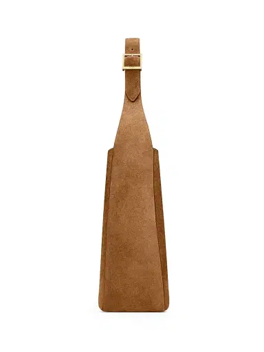 Saint Laurent Women's Le 5 ÿ 7 Supple Large Shoulder Bag in Suede - Caramel Cognac | Thumbnail 5 Saint Laurent Women's Le 5 ÿ 7 Supple Large Shoulder Bag in Suede - Caramel Cognac | Thumbnail 5