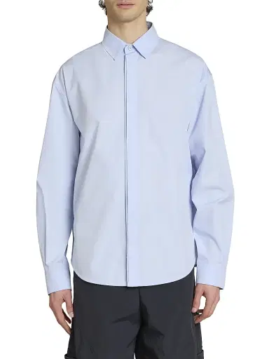 Jacquemus Men's Simon Cotton Button-Front Shirt - Diagonal Blue | Thumbnail 3 Jacquemus Men's Simon Cotton Button-Front Shirt - Diagonal Blue | Thumbnail 3