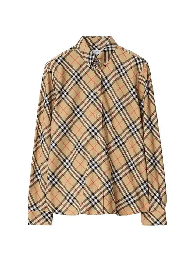 Burberry Men's Roan Check Cotton Shirt - Sand Check