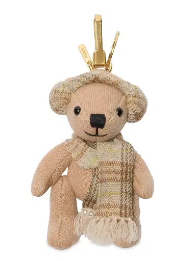 Burberry Women's Thomas Earmuff Bear Keychain - Teacup | Thumbnail 1 Burberry Women's Thomas Earmuff Bear Keychain - Teacup | Thumbnail 1