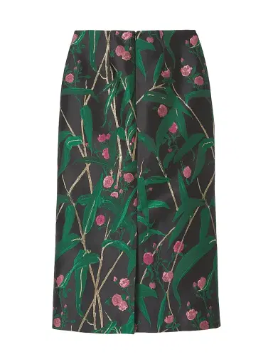 La DoubleJ Women's Pencil Skirt - Bamboo Jacquard Black | Thumbnail 2 La DoubleJ Women's Pencil Skirt - Bamboo Jacquard Black | Thumbnail 2