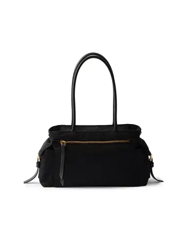 Prada Women's Explore Medium Re-Nylon and Leather Top Handle Bag - Black | Thumbnail 6