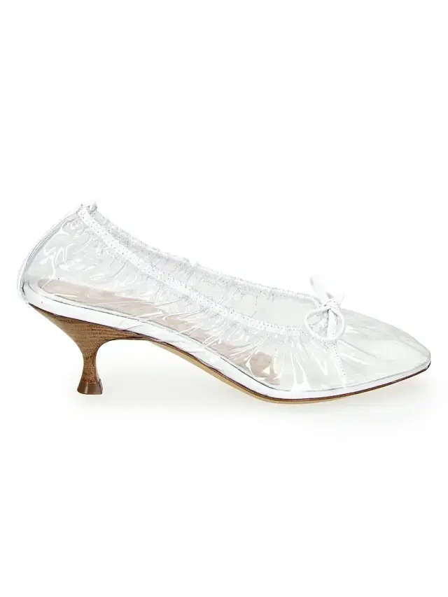 Herbert Levine Women's Rain Check 30MM Transparent Pumps - Clear White