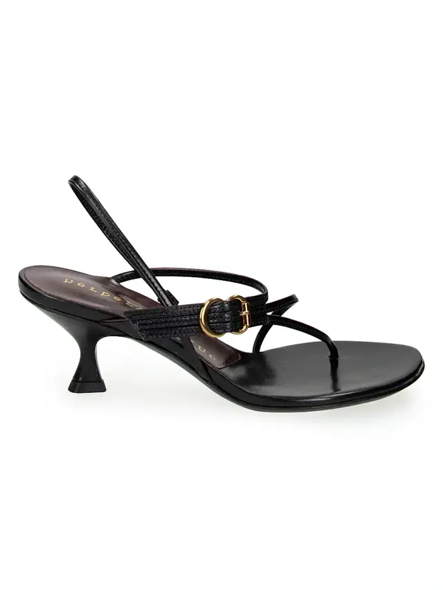 Herbert Levine Women's Starry-Eyed Leather 55MM Sandals - Kid Skin Black