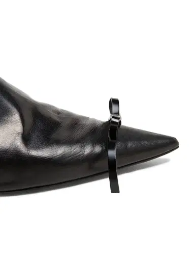 Jil Sander Women's 25MM Bow-Detail Leather Mules | Thumbnail 5 Jil Sander Women's 25MM Bow-Detail Leather Mules | Thumbnail 5