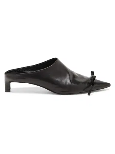 Jil Sander Women's 25MM Bow-Detail Leather Mules | Thumbnail 1 Jil Sander Women's 25MM Bow-Detail Leather Mules | Thumbnail 1