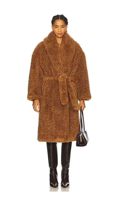 Atlein Long Teddy Wrap Coat