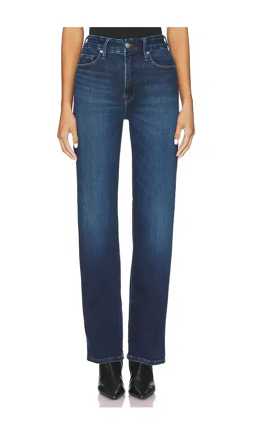 Good American Soft Tech Good True Straight Jeans