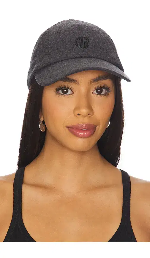 ANINE BING Jeremy Monogram Baseball Cap