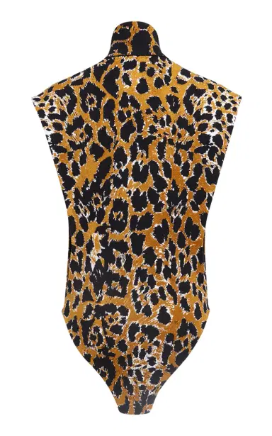 Alaïa Leopard Printed Jacquard Knit Top | Thumbnail 6