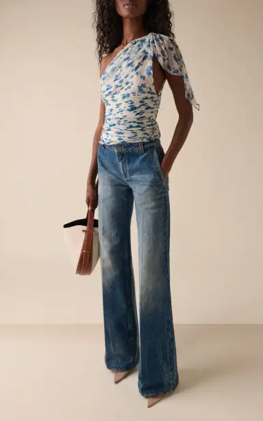 Victoria Beckham Gigi Rigid Low-Rise Wide-Leg Jeans | Thumbnail 2 Victoria Beckham Gigi Rigid Low-Rise Wide-Leg Jeans | Thumbnail 2