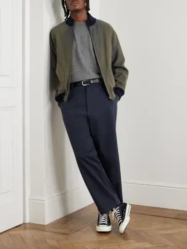 A.PRESSE Type.3 Tapered Cotton-Twill Chinos - Men | Thumbnail 2 A.PRESSE Type.3 Tapered Cotton-Twill Chinos - Men | Thumbnail 2