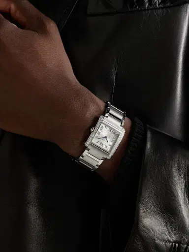 Cartier Tank Française Medium Stainless Steel Diamond Watch, Ref. W4TA0028 - Men | Thumbnail 2 Cartier Tank Française Medium Stainless Steel Diamond Watch, Ref. W4TA0028 - Men | Thumbnail 2