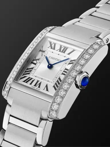 Cartier Tank Française Medium Stainless Steel Diamond Watch, Ref. W4TA0028 - Men | Thumbnail 3 Cartier Tank Française Medium Stainless Steel Diamond Watch, Ref. W4TA0028 - Men | Thumbnail 3