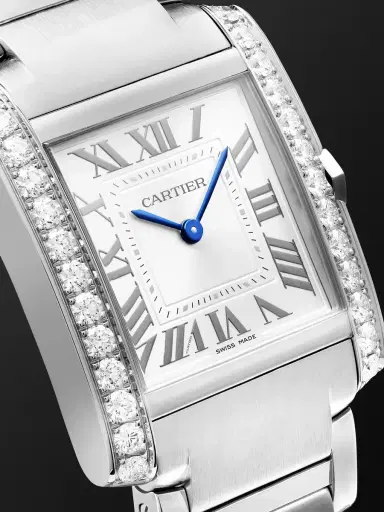 Cartier Tank Française Medium Stainless Steel Diamond Watch, Ref. W4TA0028 - Men | Thumbnail 5 Cartier Tank Française Medium Stainless Steel Diamond Watch, Ref. W4TA0028 - Men | Thumbnail 5