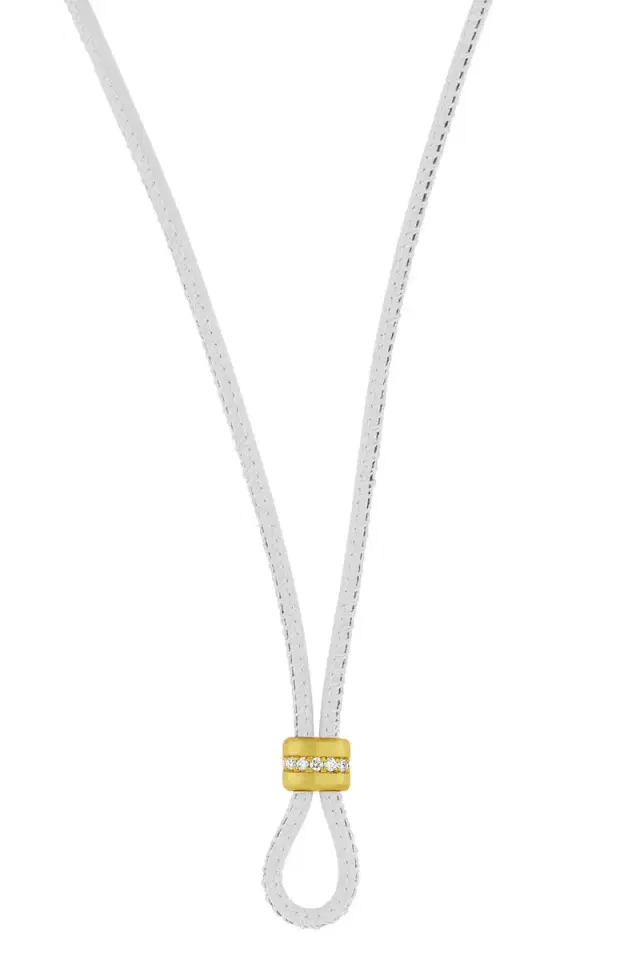 LEIGH MAXWELL Diamond Amani White Cord