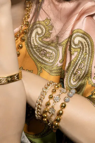 BUDDHA MAMA Diamond Flower Bracelet | Thumbnail 2