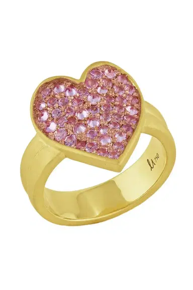 LEIGH MAXWELL Pink Sapphire Heart Ring | Thumbnail 6