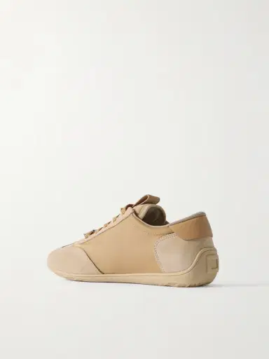 Roger Vivier Leather-trimmed Suede And Embroidered Canvas Sneakers | Thumbnail 3 Roger Vivier Leather-trimmed Suede And Embroidered Canvas Sneakers | Thumbnail 3