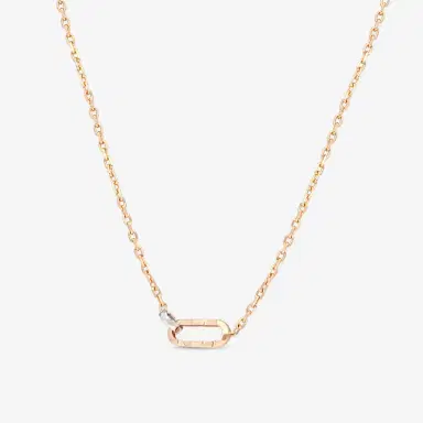 Gucci Gucci Link to Love 18K Rose & White Gold Pendant Necklace by The Solist | Thumbnail 2