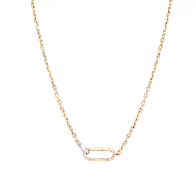 Gucci Gucci Link to Love 18K Rose & White Gold Pendant Necklace by The Solist