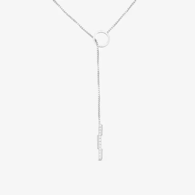 Gucci Link to Love 18K White Gold Diamond Lariat Necklace by The Solist Gucci Link to Love 18K White Gold Diamond Lariat Necklace by The Solist