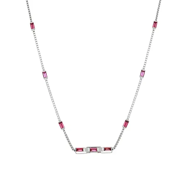 Gucci Gucci Link to Love 18K White Gold Rubellite Pendant Necklace by The Solist