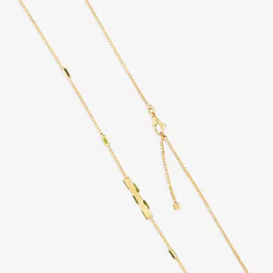 Gucci Gucci Link to Love 18K Yellow Gold Green Tourmaline Necklace by The Solist | Thumbnail 4