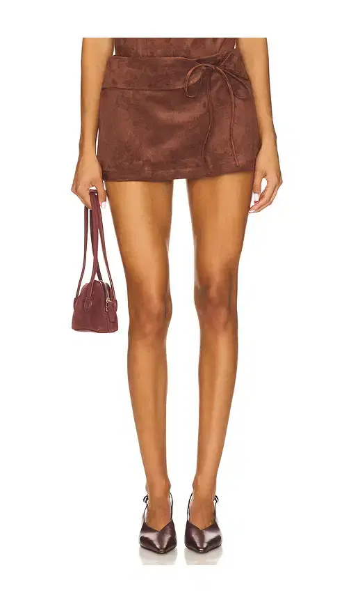 Amanda Uprichard x REVOLVE Mila Suede Skort