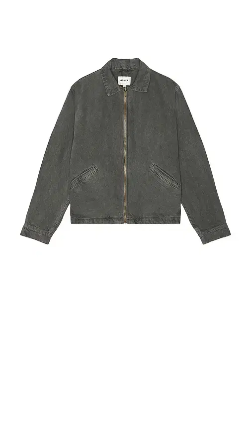 Asher Zed Zip Cotton Twill Jacket