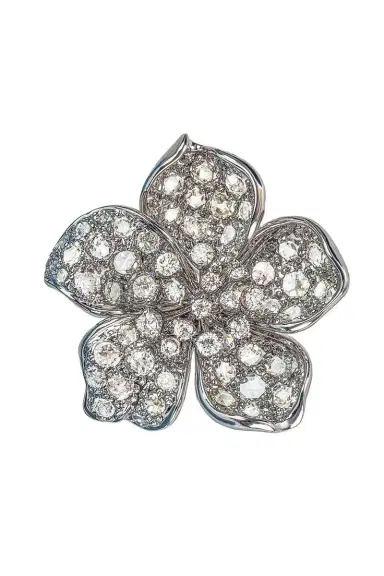 STEFERE White Diamond Flower Ring | Thumbnail 1