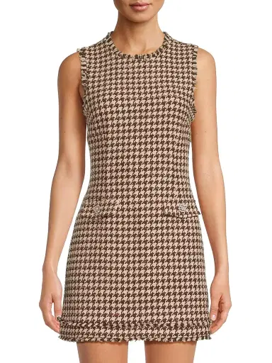 Likely Women's Azalea Houndstooth Minidress - Macchiato Multi | Thumbnail 3 Likely Women's Azalea Houndstooth Minidress - Macchiato Multi | Thumbnail 3