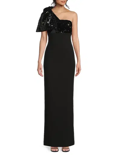 Likely Women's Rora Sequin Bow One-Shoulder Gown | Thumbnail 2
