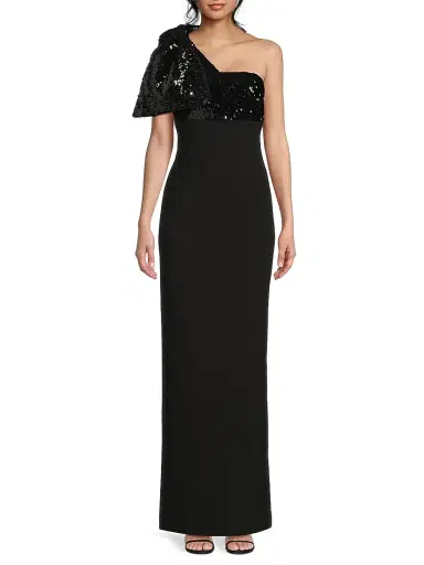 Likely Women's Rora Sequin Bow One-Shoulder Gown | Thumbnail 3