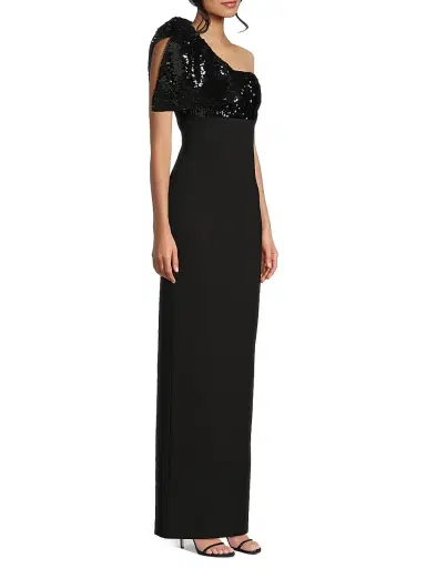 Likely Women's Rora Sequin Bow One-Shoulder Gown | Thumbnail 4