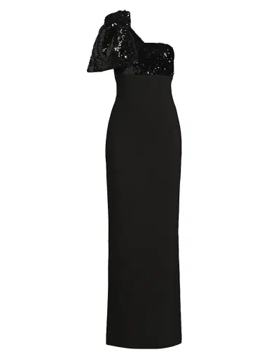 Likely Women's Rora Sequin Bow One-Shoulder Gown | Thumbnail 1