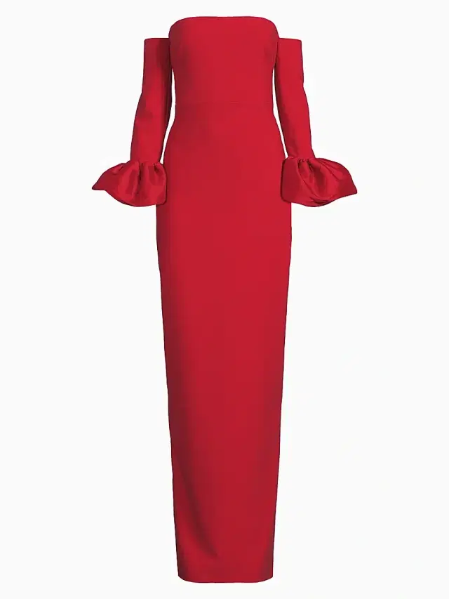 Likely Women's Kiva Strapless Column Gown - Scarlet