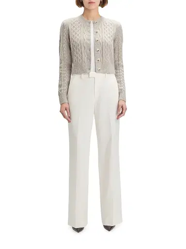 Favorite Daughter Women's The Eleanor Merino Wool-Blend Cardigan - Basmati - Size XL | Thumbnail 2