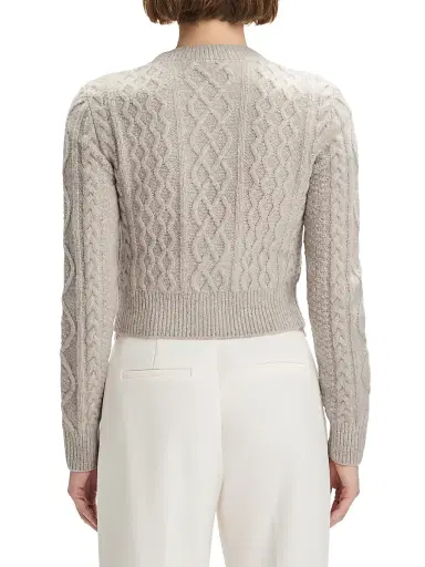 Favorite Daughter Women's The Eleanor Merino Wool-Blend Cardigan - Basmati - Size XL | Thumbnail 6