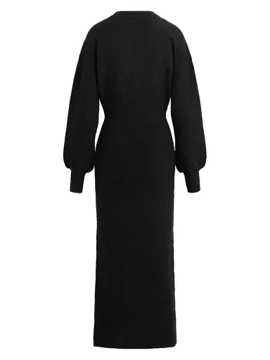 Favorite Daughter Women's Ava Long-Sleeve Maxi Sweaterdress - Black - Size Medium | Thumbnail 2