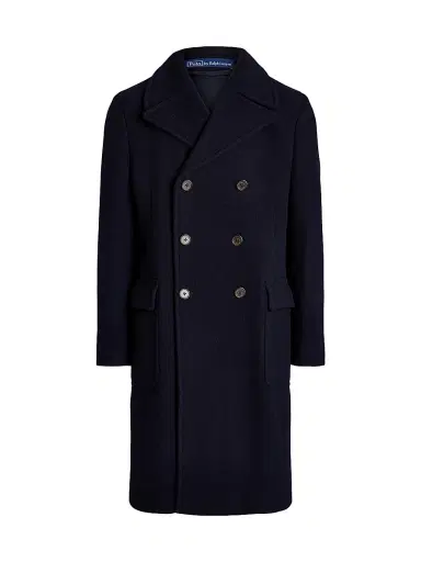Polo Ralph Lauren Men's Wool-Blend Double-Breasted Topcoat | Thumbnail 1 Polo Ralph Lauren Men's Wool-Blend Double-Breasted Topcoat | Thumbnail 1