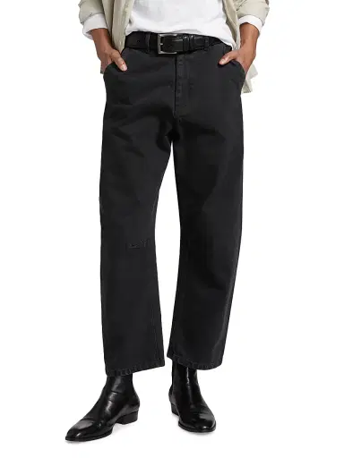 Nili Lotan Men's Emir Curved-Leg Jeans - Carbon - Size 36 | Thumbnail 3 Nili Lotan Men's Emir Curved-Leg Jeans - Carbon - Size 36 | Thumbnail 3