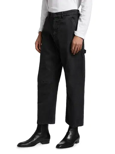 Nili Lotan Men's Emir Curved-Leg Jeans - Carbon - Size 36 | Thumbnail 4 Nili Lotan Men's Emir Curved-Leg Jeans - Carbon - Size 36 | Thumbnail 4