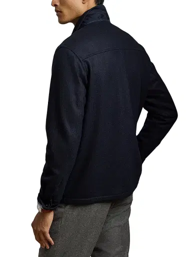 Ralph Lauren Purple Label Men's Felton Cashmere-Blend Shirt Jacket - Classic Chairman Navy - Size XXL | Thumbnail 4